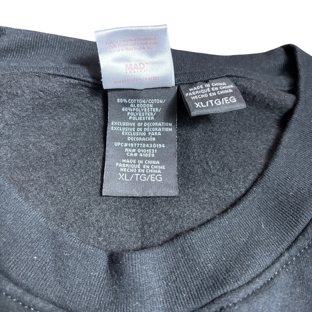 Dolly Parton Licensed Men's size Extra Large Black Crew Neck Sweater Country - Picture 7 of 7